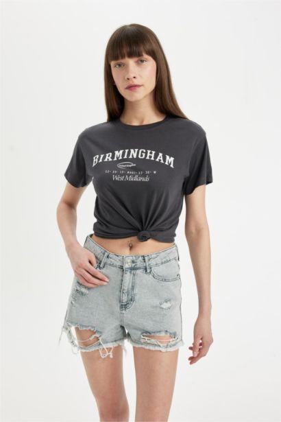 High Waist Denim Shorts