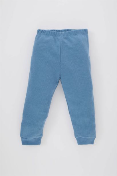 Baby Boy Long Sleeve Waffle 2 Piece Pajama Set