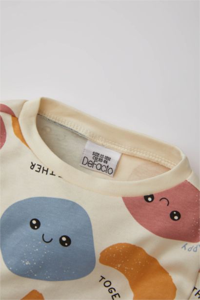 Baby Boy Patterned 2 Piece Pajama Set