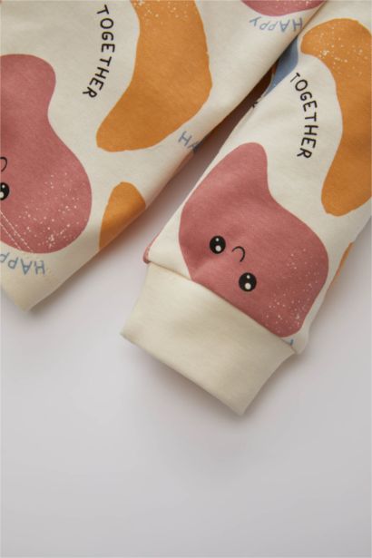 Baby Boy Patterned 2 Piece Pajama Set