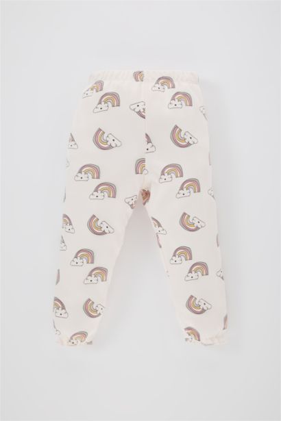 Baby Girl Rainbow Printed 2 Piece Pajama Set