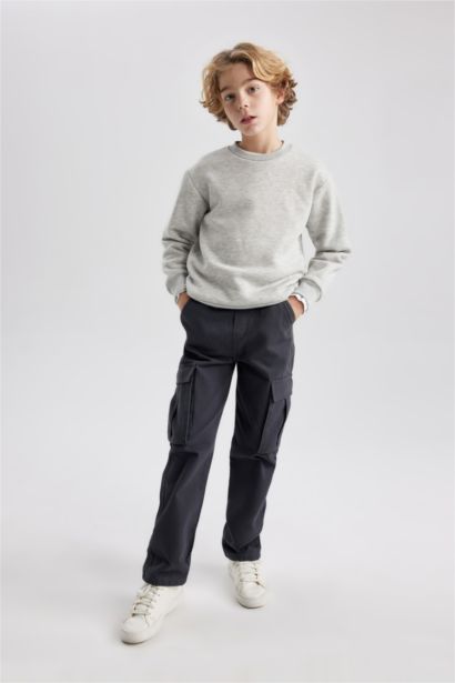 Boy Regular Fit Crew Neck Sweatshirt
