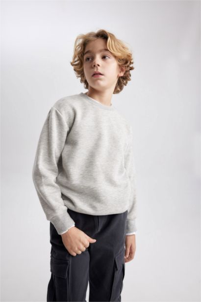Boy Regular Fit Crew Neck Sweatshirt