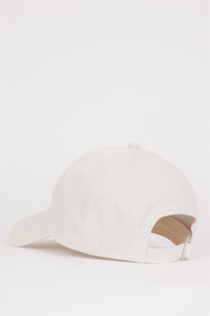 Woman Embroidered Linen Cap