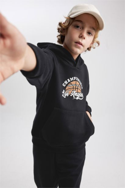 Boy Regular Fit Hooded Sweatshirt