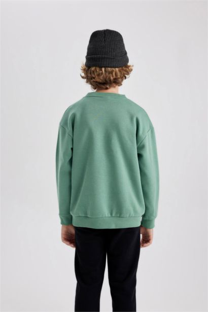 Boy Regular Fit Crew Neck Sweatshirt