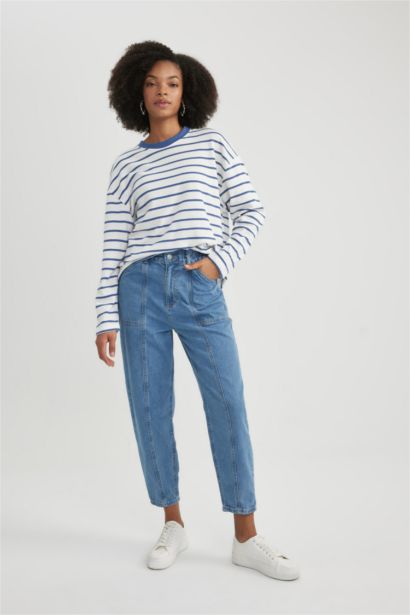 تيشيرت ردن طويل بياخة مستديرة