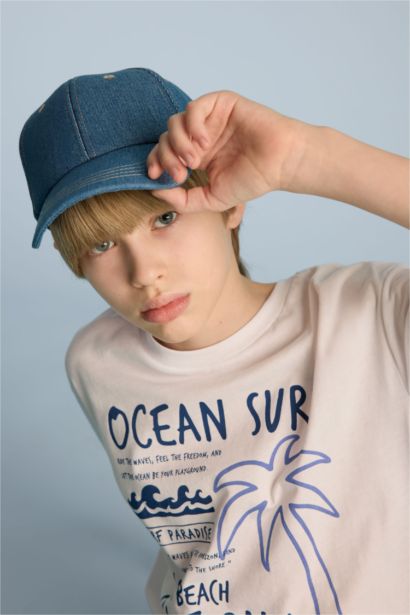 Casquette en jean pour garçon