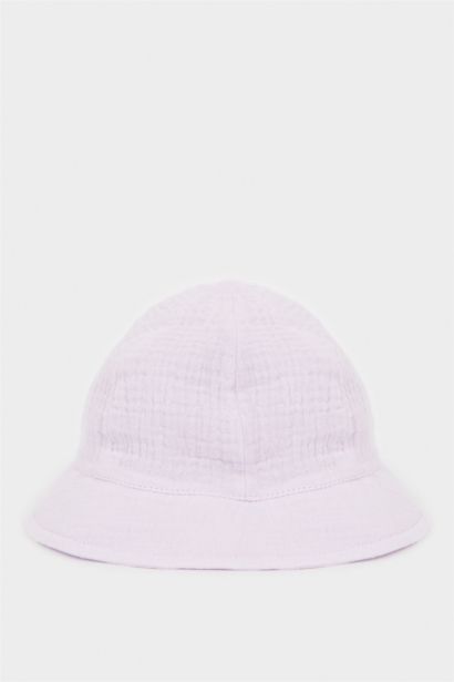 Müslin Bucket Şapka Kız Bebek
