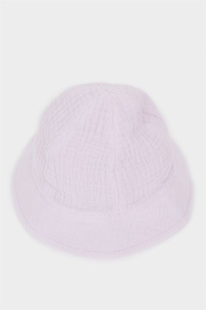 Müslin Bucket Şapka Kız Bebek