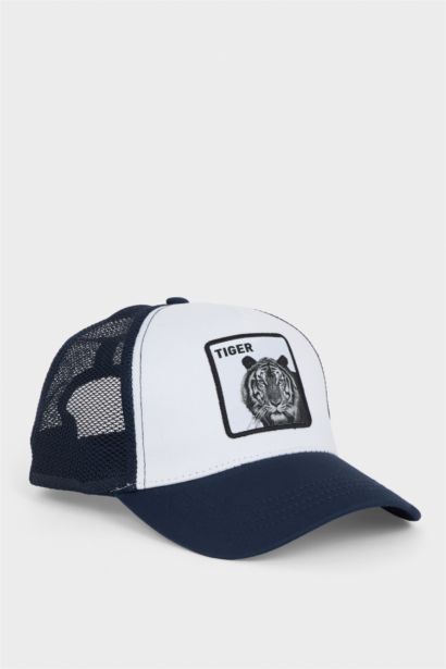 Erkek Etiket Baskılı Dokuma Beyzbol Basketbol Şapkası