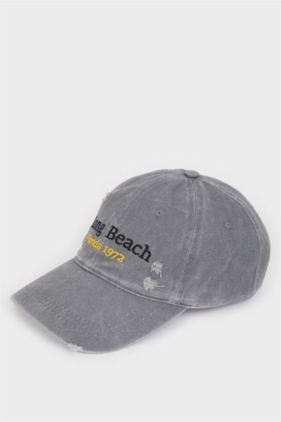 شفقة كاب جينز رجالي مطرز