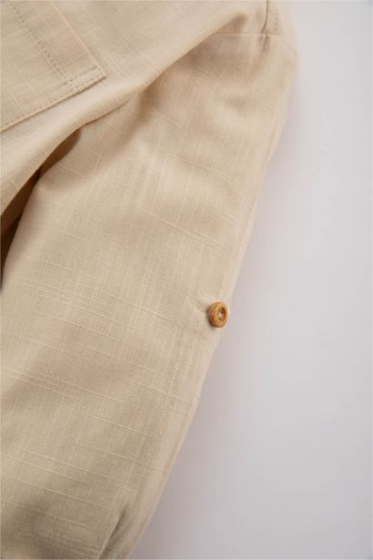 Baby Boy Poplin Basic Long Sleeve Shirt