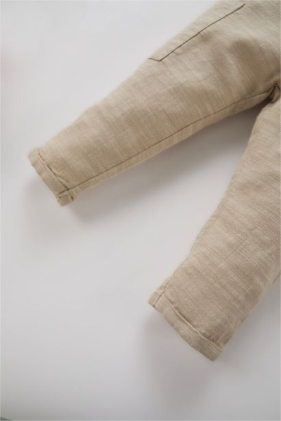 Beli Lastikli Düz Paça Pantolon Erkek Bebek