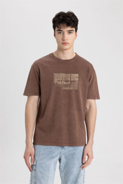 Pink Floyd Regular Fit Crew Neck Short Sleeve T-Shirt