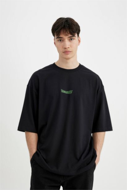 Dragon Ball Loose Fit Crew Neck Back Printed T-Shirt