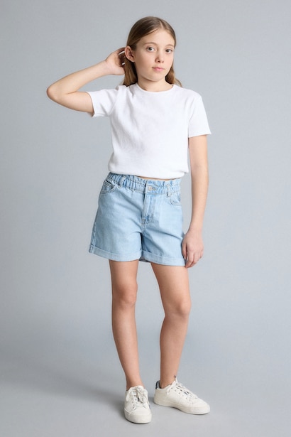 Girl Paperbag Fit Shorts