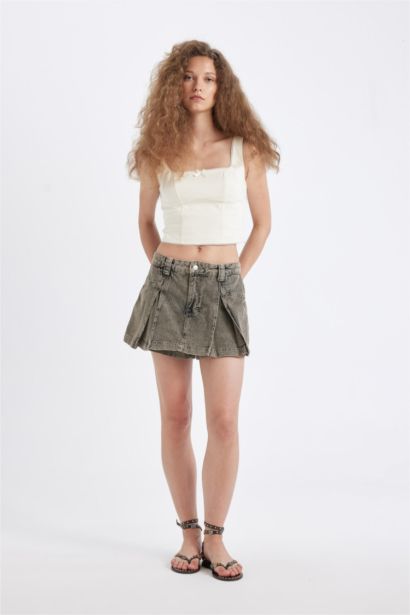 High Waist Denim Shorts