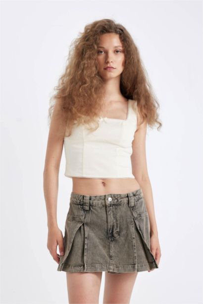 High Waist Denim Shorts