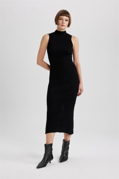 Сукня приталеного крою напівводолазка Rıb