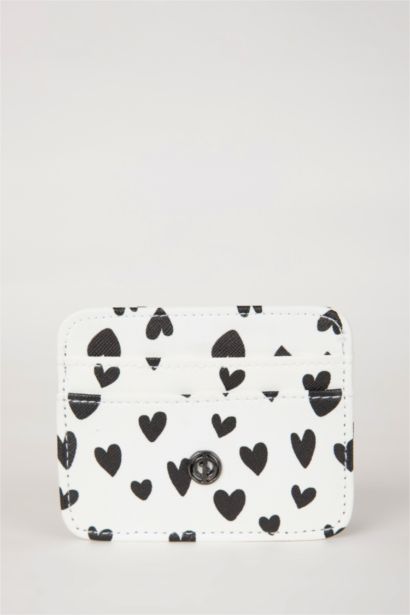 Woman Faux Leather Card Holder