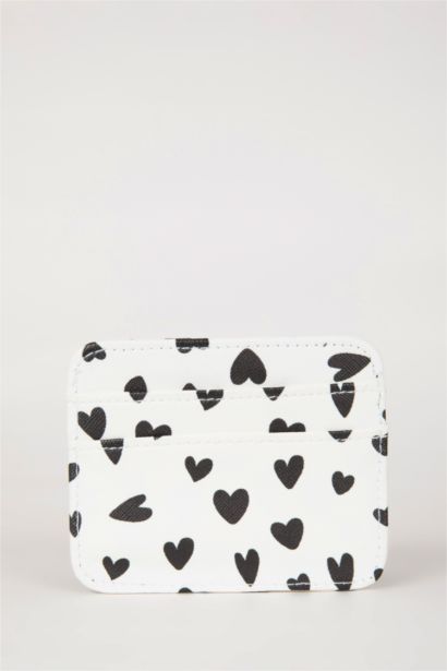 Woman Faux Leather Card Holder