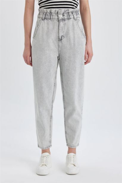 High Waist Paperbag Fit Trousers