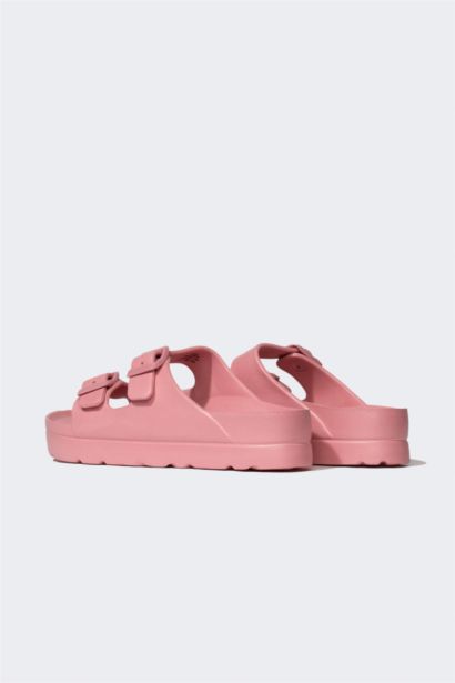 Woman High Sole Double Banded Eva Slippers