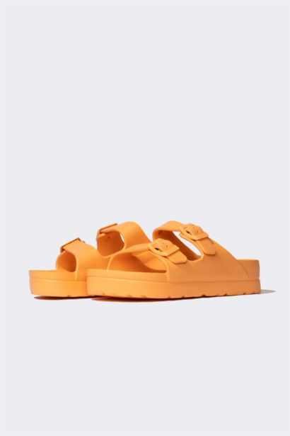 Woman High Sole Double Banded Eva Slippers