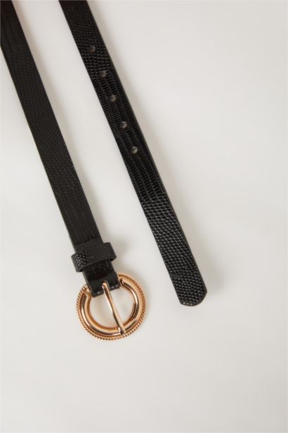 Kadın Suni Deri 2'li Günlük Kemer