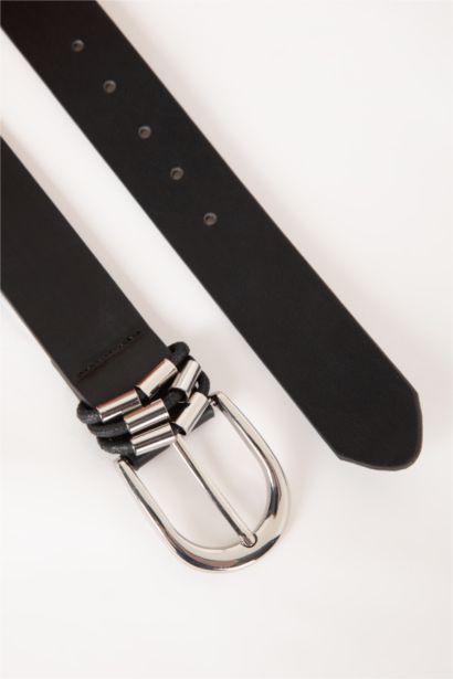 حزام كلاسيكي نسائي جلد صناعي