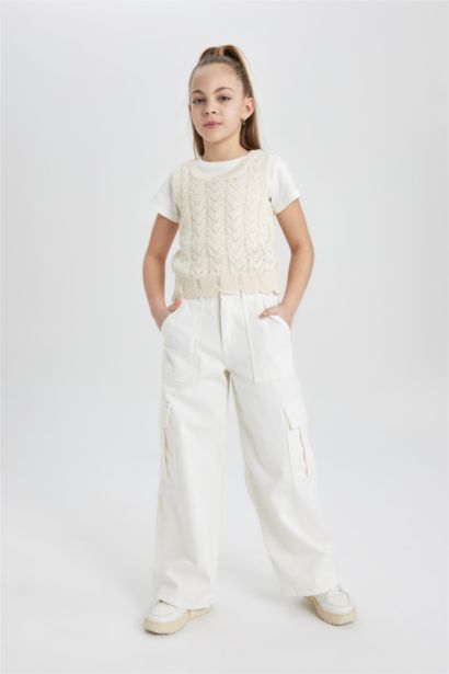 Débardeur à Col Rond pour Fille