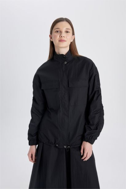 Bomber Half Turtleneck Young Parachute Jacket