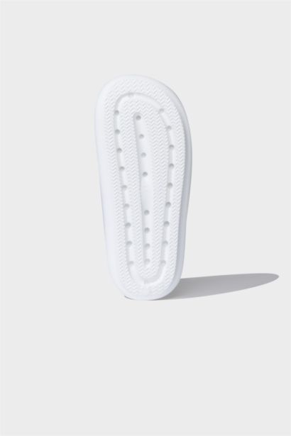 شبشب حريمي إيفا بكعب عالي بشريط مزدوج أبيض