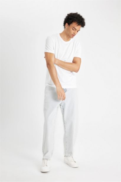 relaxed slouchy fıt деним тар етек Шалбар