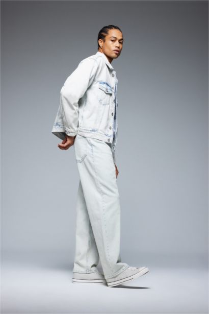 Relaxed Slouchy Fit Skinny Leg Jeans