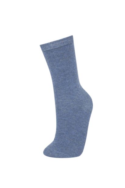 Chaussettes Longues Coton pour Femme - 5 Paires