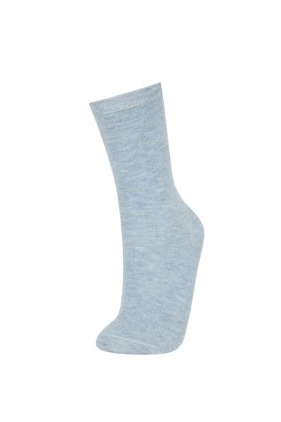 Chaussettes Longues Coton pour Femme - 5 Paires