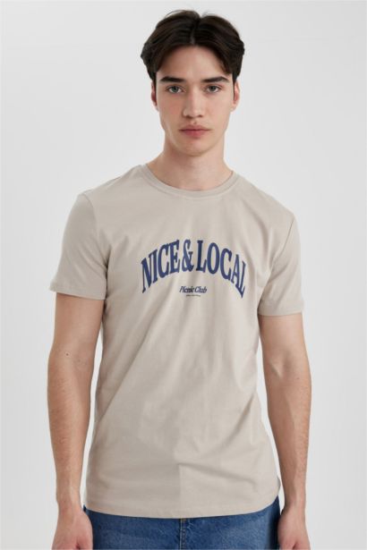 Slim Fit Crew Neck Short Sleeve T-Shirt