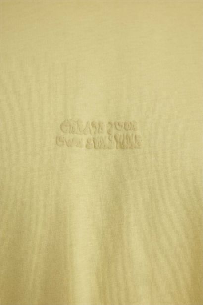 Comfort Regular Fit Crew Neck Back Printed T-Shirt