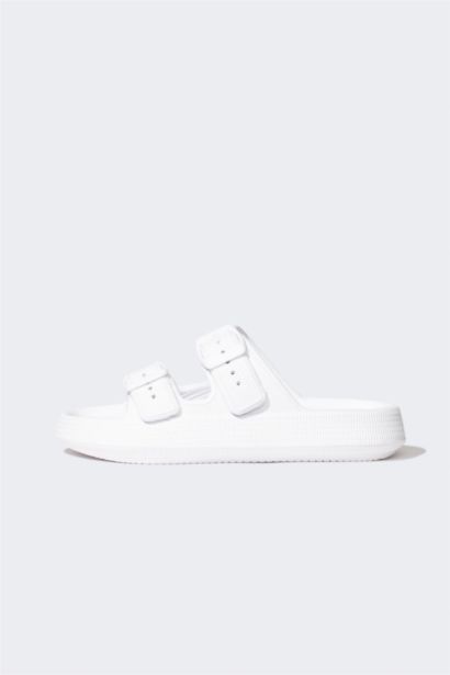 Boy High Sole Double Striped Eva Slippers