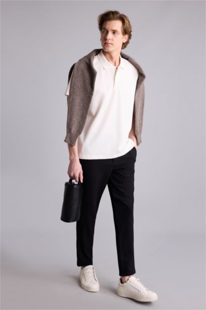 Tailored Fit Düz Paça Pantolon