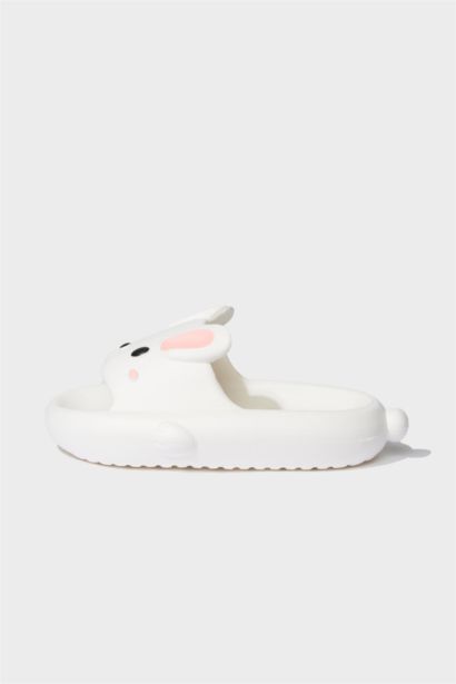 شبشب بناتي إيفا بكعب سميك بشريط مفرد