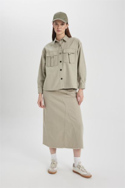 تونيك كم طويل جبردين قصة مريحة