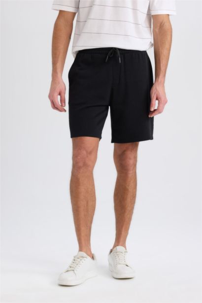 Regular Fit Straight Leg Basic Shorts