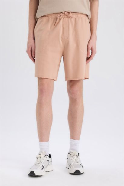 Cotton Slim Fit Skinny Leg Pocketed Basic Shorts