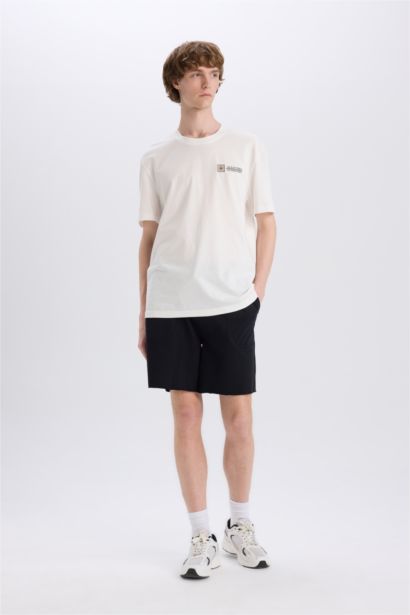 Cotton Slim Fit Skinny Leg Pocketed Basic Shorts