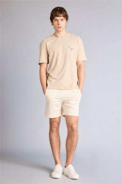 Short Coupe slim raccourcie Ourlet étroit