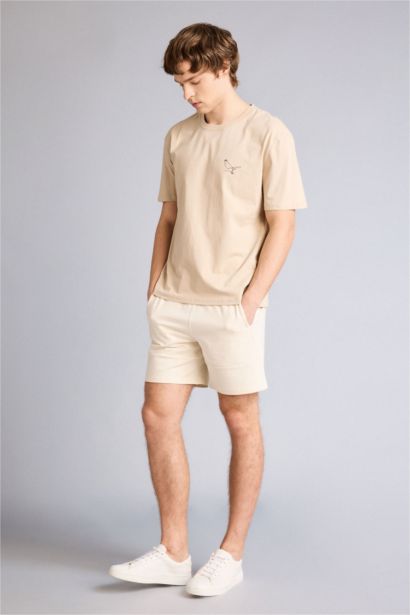 Short Coupe slim raccourcie Ourlet étroit