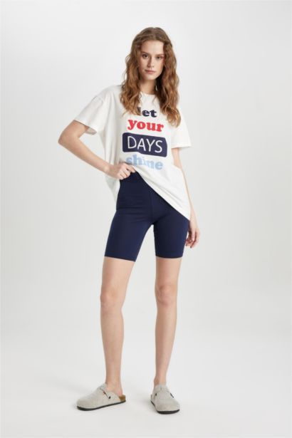 سيت اوفر سايز نص كم من Fall in Love - قطعتين